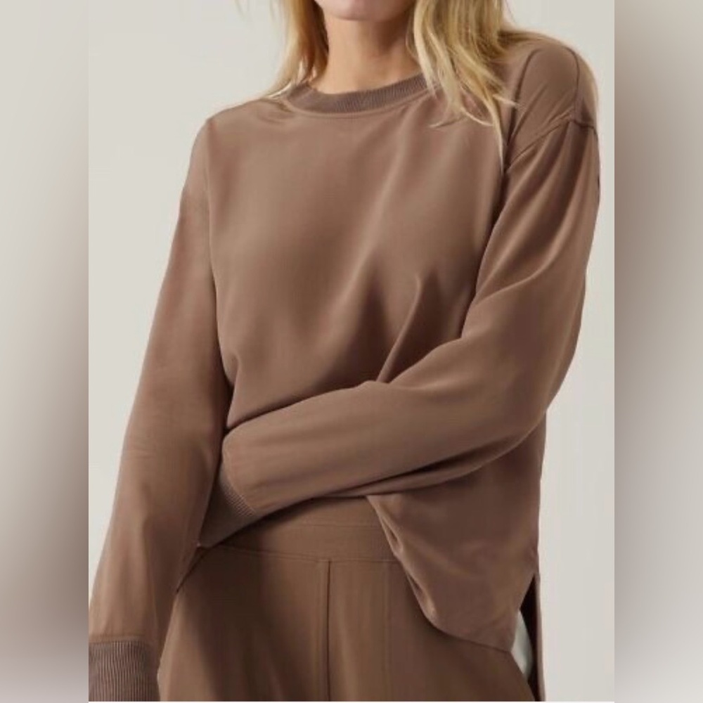 Athleta Silk Shirt Relaxed Fit